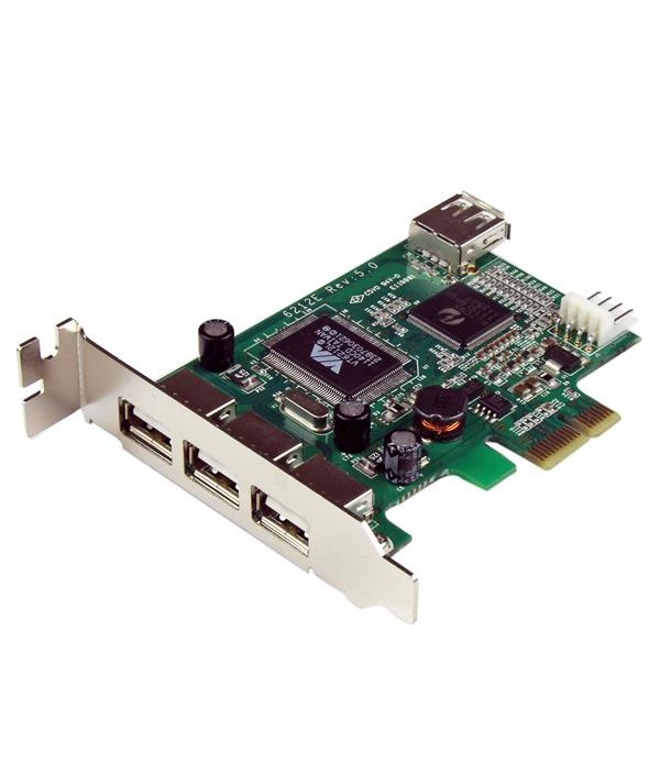 StarTech.com 4-poort PCI Express Low Profile High Speed USB-kaart