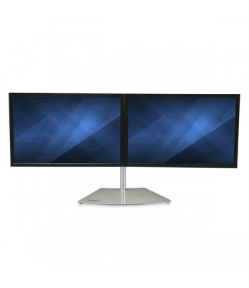 StarTech.com Dual-Monitor Stand - Horizontal - Silver