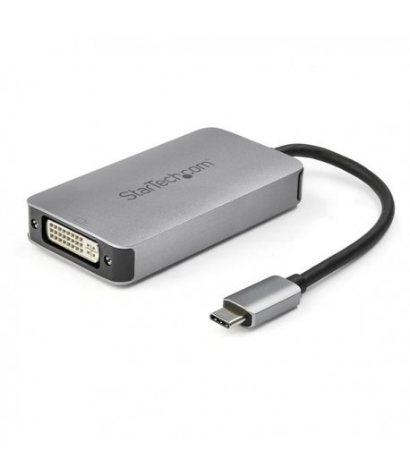 StarTech.com CDP2DVIDP USB grafische adapter 2560 x 1600 Pixels Zwart, Zilver
