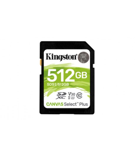 Kingston Technology Canvas Select Plus mmoire flash 512 Go SDXC Classe 10 UHS-I