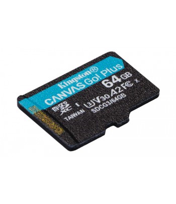 Kingston Technology Canvas Go! Plus memory card 64 GB MicroSD Class 10 UHS-I
