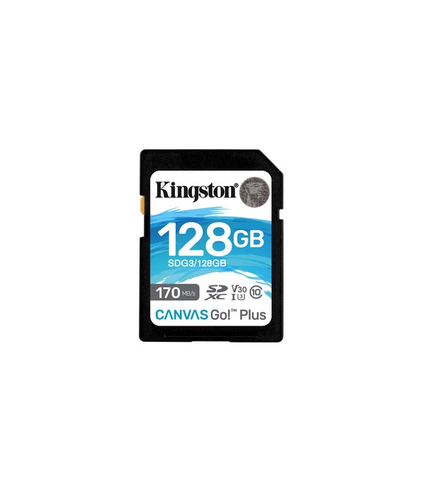 Kingston Technology Canvas Go! Plus flashgeheugen 128 GB SD Klasse 10 UHS-I