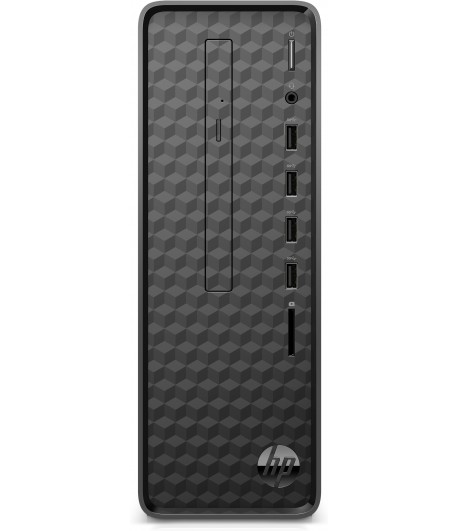 HP Slim Desktop S01-pF0004nb 9th gen Intel Core i3 i3-9100 8 GB DDR4-SDRAM 256 GB SSD Mini Tower Black PC Windows 10 Home