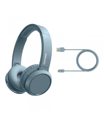 Philips 4000 series TAH4205BL/00 hoofdtelefoon/headset Hoofdband Blauw Bluetooth USB Type-C