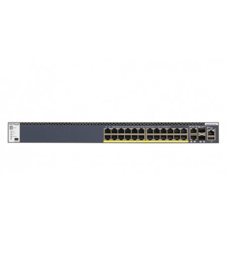 Netgear M4300-28G-PoE+ Managed network switch L2/L3/L4 10G Ethernet (100/1000/10000) Power over Ethernet (PoE) 1U Black