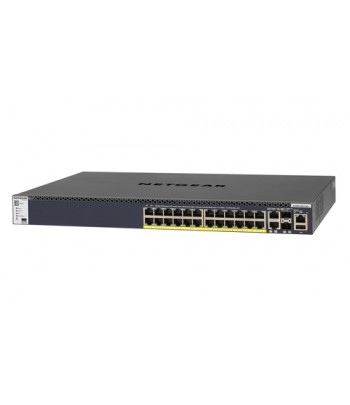 Netgear M4300-28G-PoE+ Managed network switch L2/L3/L4 10G Ethernet (100/1000/10000) Power over Ethernet (PoE) 1U Black