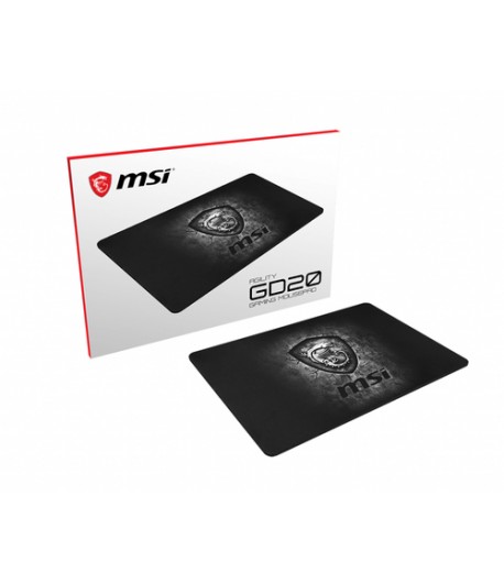 MSI AGILITY GD20 Pro Gaming Mousepad '320mm x 220mm, Pro Gamer ultra-smooth textile surface, Iconic Dragon design, Anti-slip an