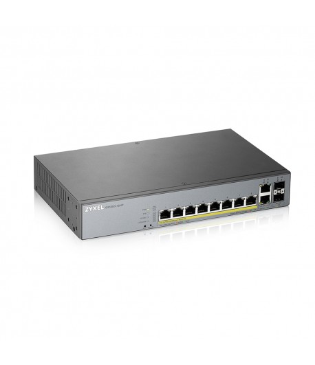 Zyxel GS1350-12HP-EU0101F commutateur rseau Gr L2 Gigabit Ethernet (10/100/1000) Connexion Ethernet, supportant l'alimentation 