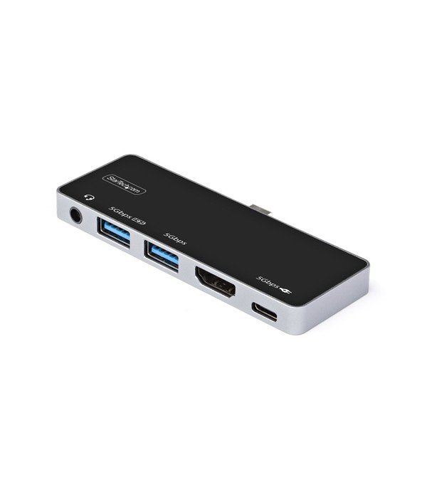 StarTech.com USB C Multiport Adapter - USB-C naar 4K 60Hz HDMI 2.0, 100W Power Delivery Pass-Through, 3-Port USB 3.0 Hub met Aud