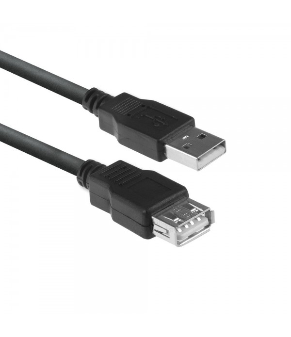ACT AC3040 USB-kabel 1,8 m USB 2.0 USB A Zwart