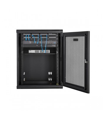 StarTech.com 15U 19" Wall Mount Network Cabinet - 16" Deep Hinged Locking IT Network Switch Depth Enclosure - Assembled Vented