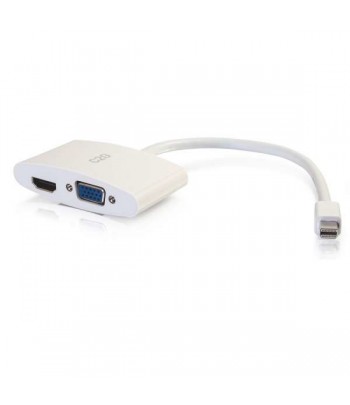 C2G 80936 video kabel adapter Mini DisplayPort HDMI + VGA (D-Sub) Wit