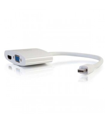 C2G 80936 video kabel adapter Mini DisplayPort HDMI + VGA (D-Sub) Wit