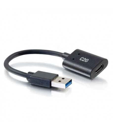 C2G 15cm (6in) USB-C vrouwelijk naar USB-A mannelijke SuperSpeed USB 5Gbps adapterconverter