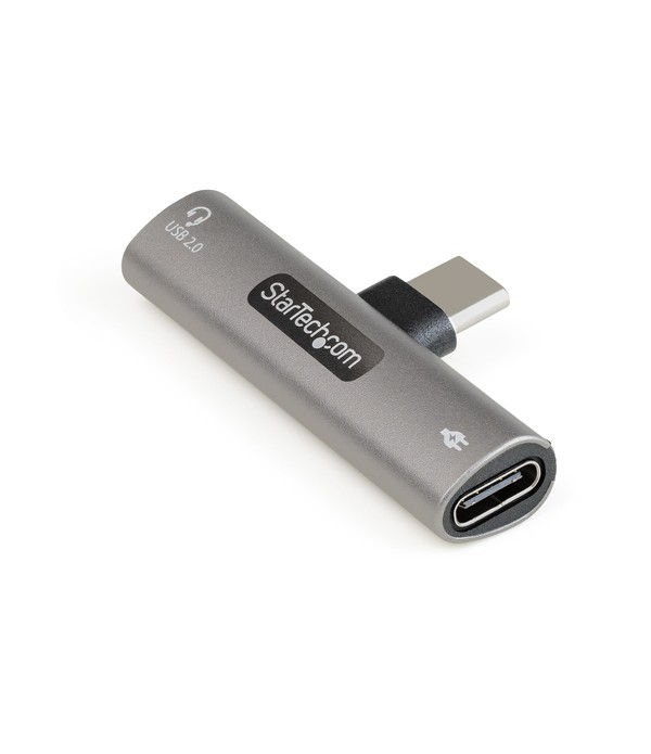 StarTech.com Adaptateur USB-C Audio & Chargeur - Convertisseur Audio Port USB-C Casque/couteurs - 60W USB Type-C Power Delivery 