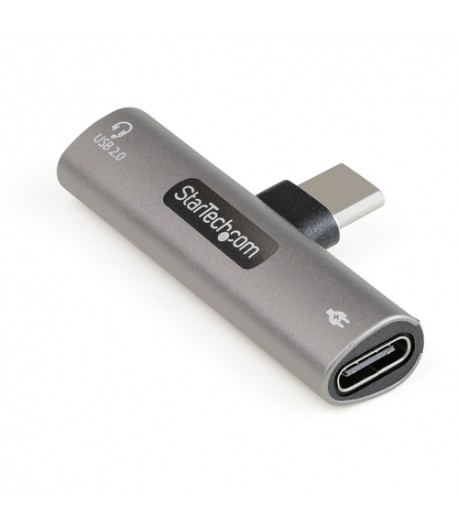 StarTech.com Adaptateur USB-C Audio & Chargeur - Convertisseur Audio Port USB-C Casque/couteurs - 60W USB Type-C Power Delivery 