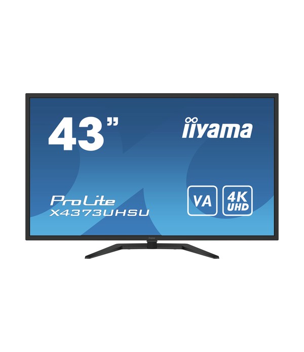 iiyama ProLite X4373UHSU-B1 cran plat de PC 108 cm (42.5") 3840 x 2160 pixels 4K Ultra HD Noir