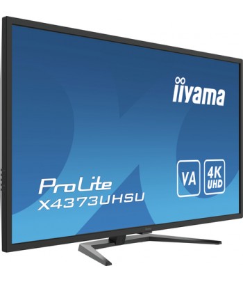 iiyama ProLite X4373UHSU-B1 cran plat de PC 108 cm (42.5") 3840 x 2160 pixels 4K Ultra HD Noir