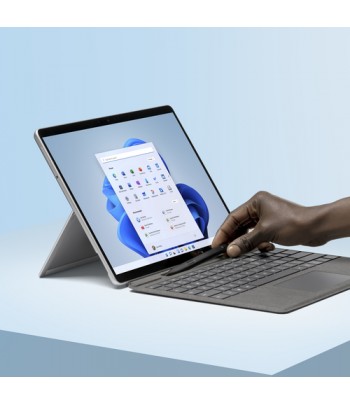 Microsoft Surface Pro Signature Keyboard Platinum Microsoft Cover port AZERTY Belgian