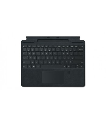 Microsoft Surface Pro Signature Keyboard with Fingerprint Reader Black Microsoft Cover port AZERTY French