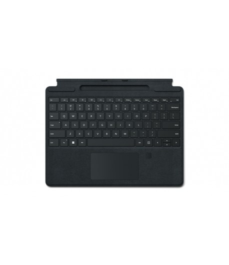 Microsoft Surface Pro Signature Keyboard with Fingerprint Reader Black Microsoft Cover port AZERTY French