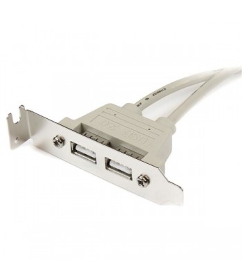 StarTech.com 2 Port USB A Female Low Profile Slot Plate Adapter