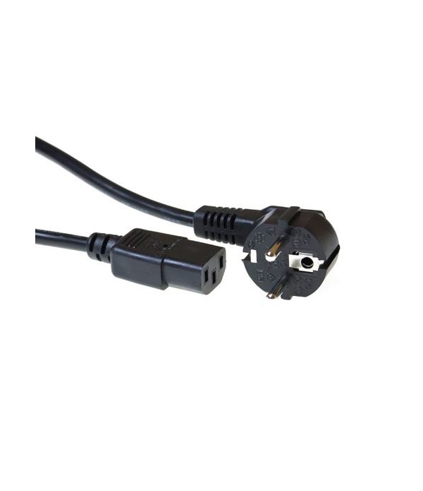 ACT 230V connection cable schuko male (angled) - C13 black230V connection cable schuko male (angled) - C13 black