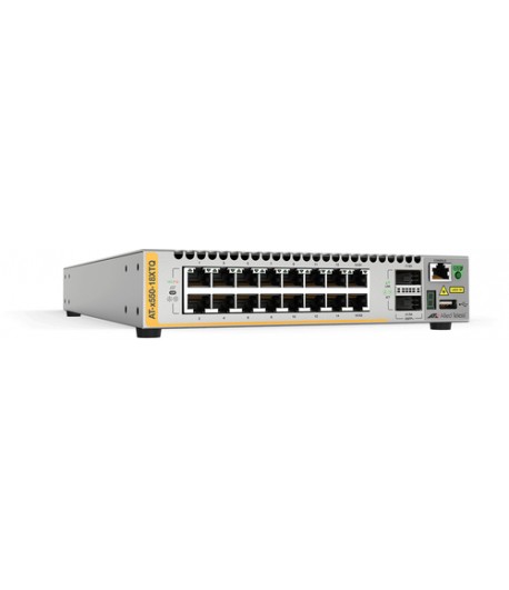 Allied Telesis AT-x550-18XTQ-50 Managed L3 10G Ethernet (100/1000/10000) Grijs