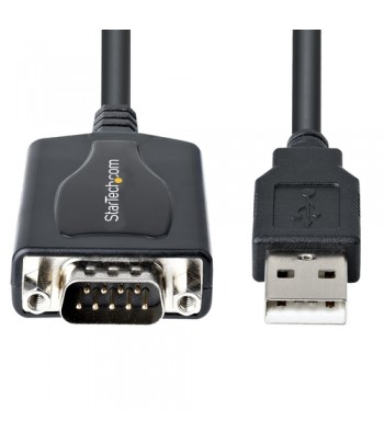 StarTech.com 1m USB Serial Converter Kabel, USB naar Serieel met COM Poort Retention, DB9 Male RS232 naar USB, USB naar Serial A