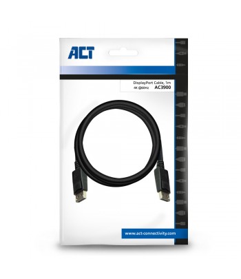 ACT AC3900 DisplayPort cable 1 m Black
