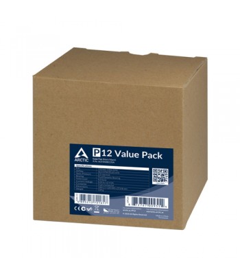 ARCTIC P12 Value Pack Boitier PC Ventilateur 12 cm Noir