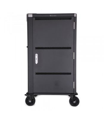 V7 Charge Cart - 30 Devices - Secure, Store and Charge Chromebooks, Notebooks and Tablets - Schuko Plug