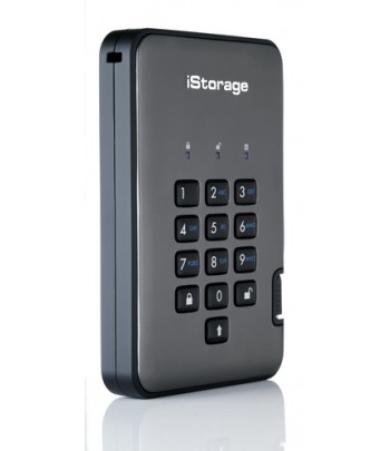 iStorage diskAshur PRO2 256-bit 2TB USB 3.1 secure encrypted hard drive IS-DAP2-256-2000-C-G
