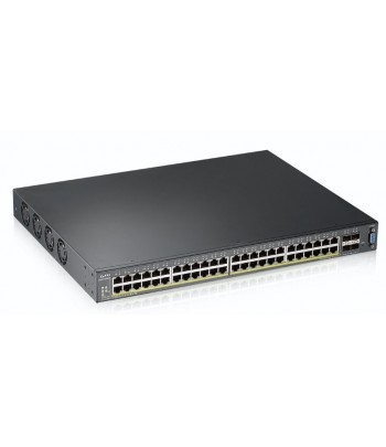 ZyXEL XGS2210-52HP Géré L2 Gigabit Ethernet (10/100/1000) Connexion Ethernet, supportant l'alimentation via ce port (PoE) 1U Noi