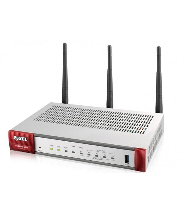 ZyXEL USG20W-VPN-EU0101F Dual-band (2.4 GHz / 5 GHz) Gigabit Ethernet Grey,Red wireless router