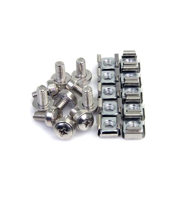 StarTech.com 100 Pkg M6 Mounting Screws and Cage Nuts for Server Rack Cabinet