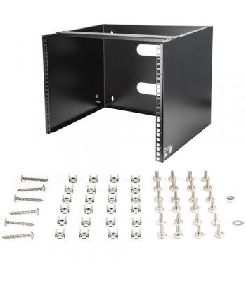 StarTech.com 8U Wall Mount Network Rack - 14 Inch Deep (Low Profile) - 19" Patch Panel Bracket for Shallow Server and IT Equipm