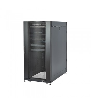 StarTech.com 25U Server Rack Cabinet - 4 Post Adjustable Depth 7-35" Locking Vented Mobile/Rolling Network/Data/IT Equipment En