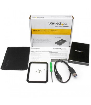 StarTech.com Botier USB 3.1 Gen 2 (10 Gb/s) pour disque dur SATA III de 2,5 pouces