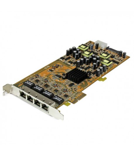 StarTech.com 4 Port Gigabit Power over Ethernet PCIe Network Card - PSE / PoE PCI Express NIC