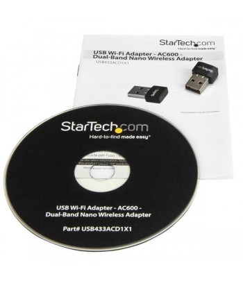 StarTech.com USB Wi-Fi adapter AC600 Dual-Band Nano adapter draadloos