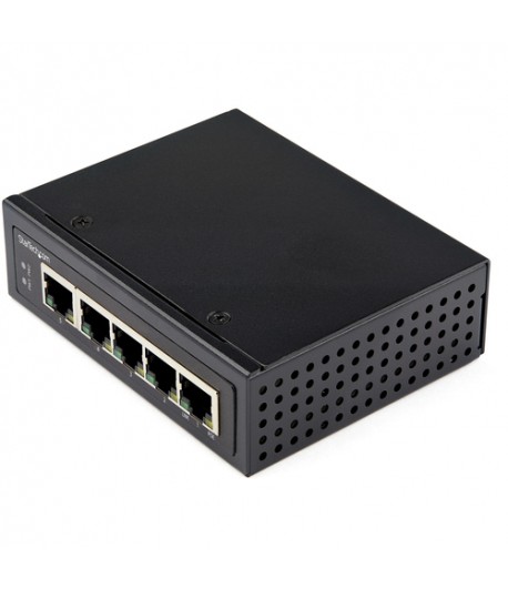 StarTech.com Industrial 5 Port Gigabit PoE Switch 30W Power Over Ethernet Switch Robuuste GbE PoE+ Unmanaged Switch Rugged High 