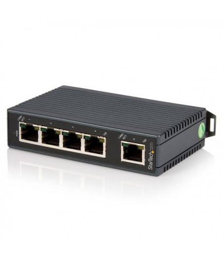 StarTech.com 5-poorts industrile Ethernet-switch op een DIN-rail monteerbaar