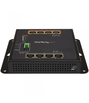 StarTech.com 8 poorts (4 PoE+) Gigabit ethernet switch managed wandmonteerbaar met toegang voorzijde