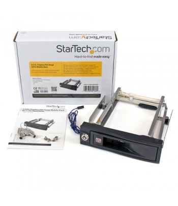 StarTech.com Rack amovible change  chaud sans tiroir de 5,25 pouces pour disque dur SATA de 3,5 pouces