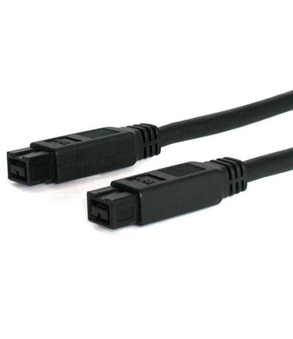 StarTech.com 10 ft 1394b Firewire Cable 9-9 Pin M-M 3,05 m Zwart