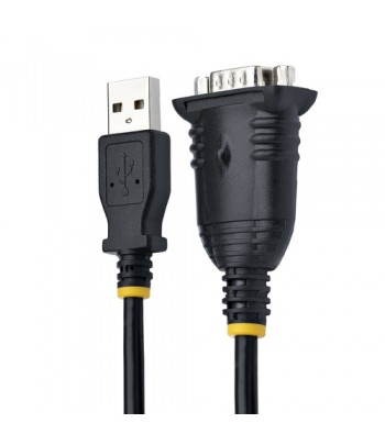 StarTech.com 1m USB Serial Converter Kabel, DB9 Male RS232 naar USB Converter, Prolific Chipset, USB naar Serieel Adapter voor P