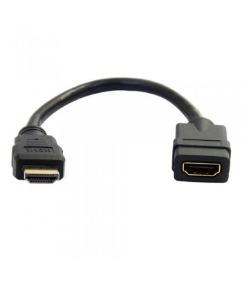 StarTech.com 6 in HDMI Extension Cable - Short HDMI Cable Male to Female - 4K HDMI Cable Extender - 4K 30Hz UHD HDMI Port Saver 