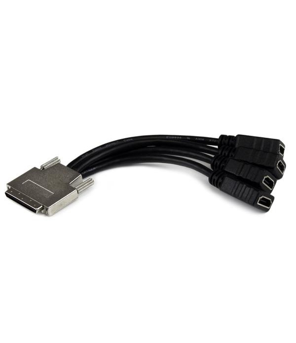 StarTech.com VHDCI Cable Full HD, 4 Port HDMI Breakout Cable for Video Card, 1920x1200 60Hz, 30 AWG, Mirror or Expand Video, VHD