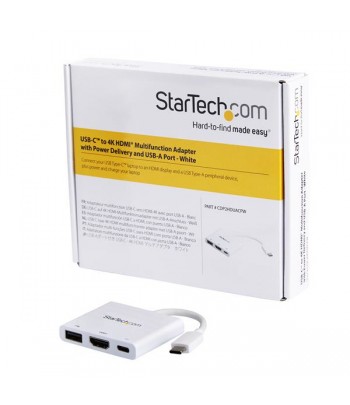 StarTech.com USB-C Multiport Adapter with HDMI - USB 3.0 Port - 60W PD - White